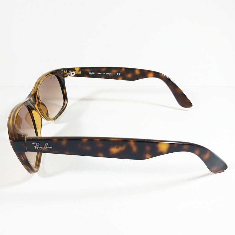 Ray Ban RB 2132 710/51 Tortoise Brown New Wayfarer Gradient Sunglasses w/Case image 7