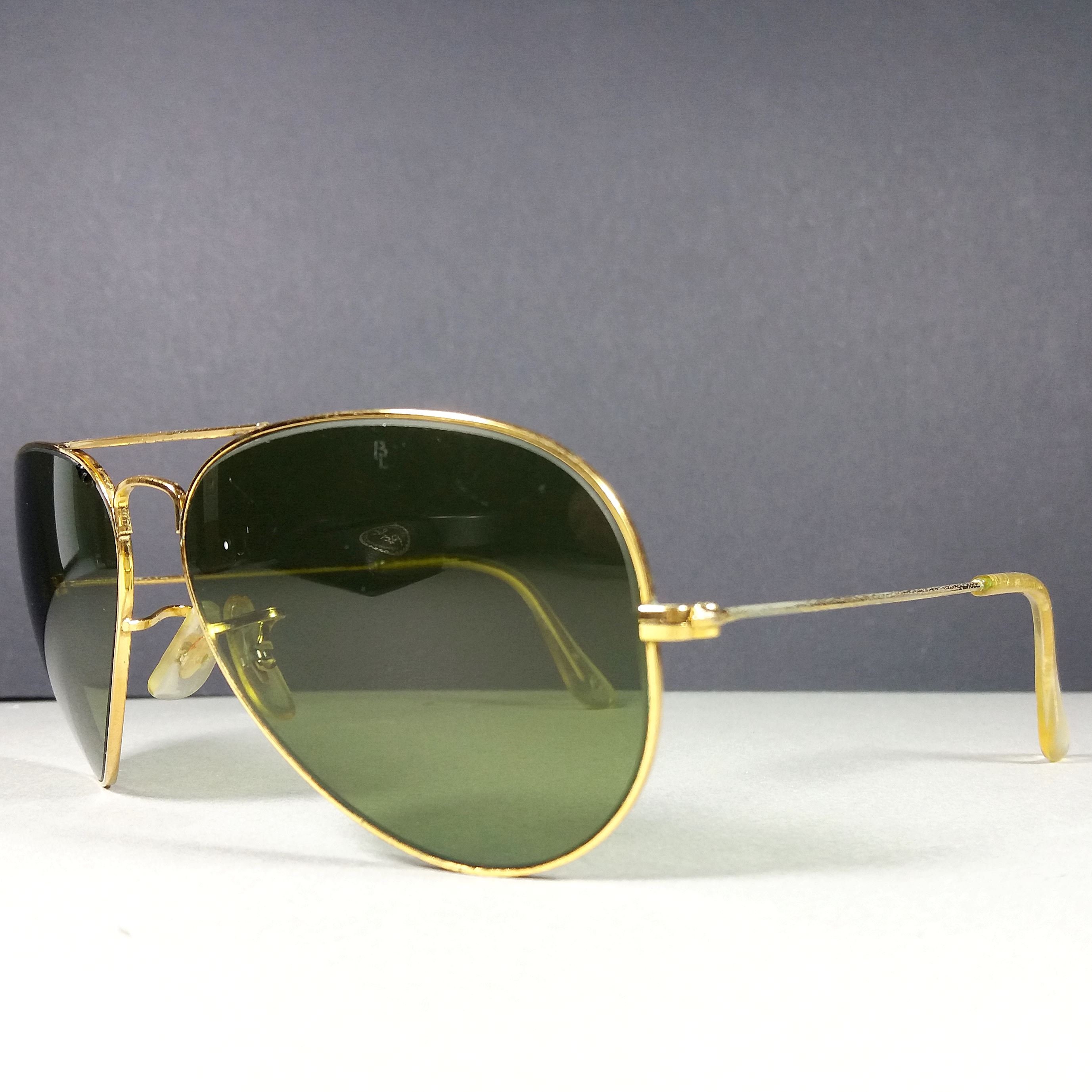 Ray Ban Bausch \u0026 Lomb 58-14 Aviator USA Made Green Sunglasses | Etsy  Australia