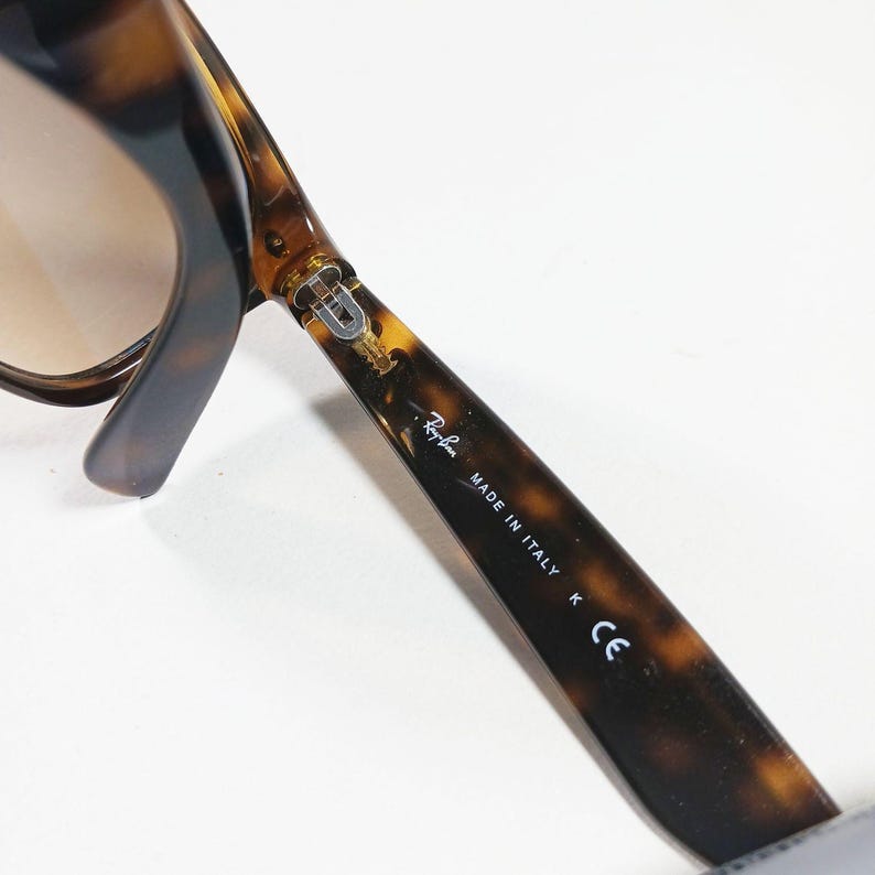 Ray Ban RB 2132 710/51 Tortoise Brown New Wayfarer Gradient Sunglasses w/Case image 9