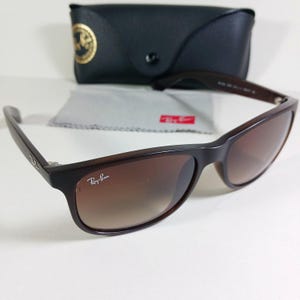 Ray Ban RB 4202 Andy Brown Light Unisex Sunglasses Italy w/Case