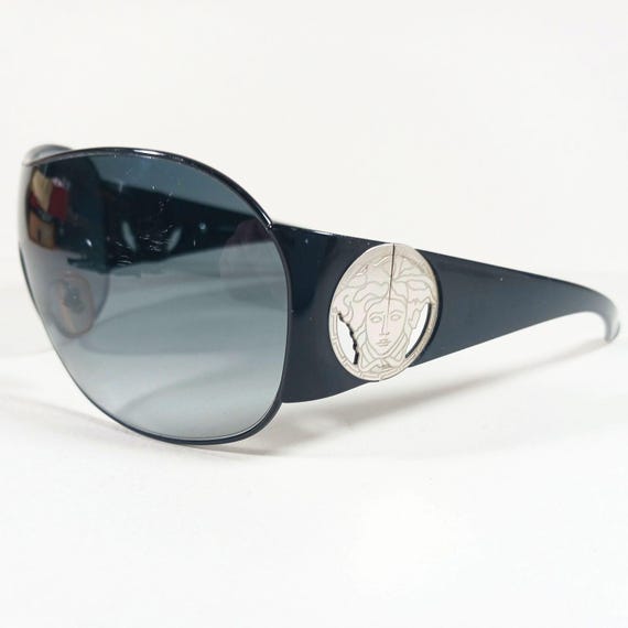 Versace MOD. 2080 115 Black Medusa Head Logos Shield Wrap  display picture 1