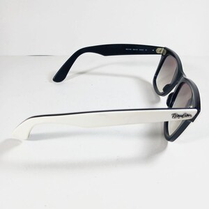 Ray Ban RB 2140 956/32 wit/zwarte Wayfarer-uniseks handgemaakte zonnebril Italië afbeelding 8