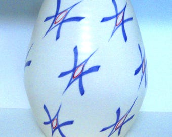 Poole Pottery Freeform 8 inch Vase, Stars Pattern, Mid Century Modern