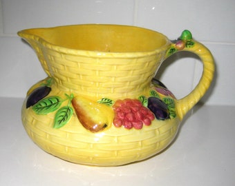 Carlton Ware 4 inch Art Deco jug in the 1930s Fruit Basket pattern