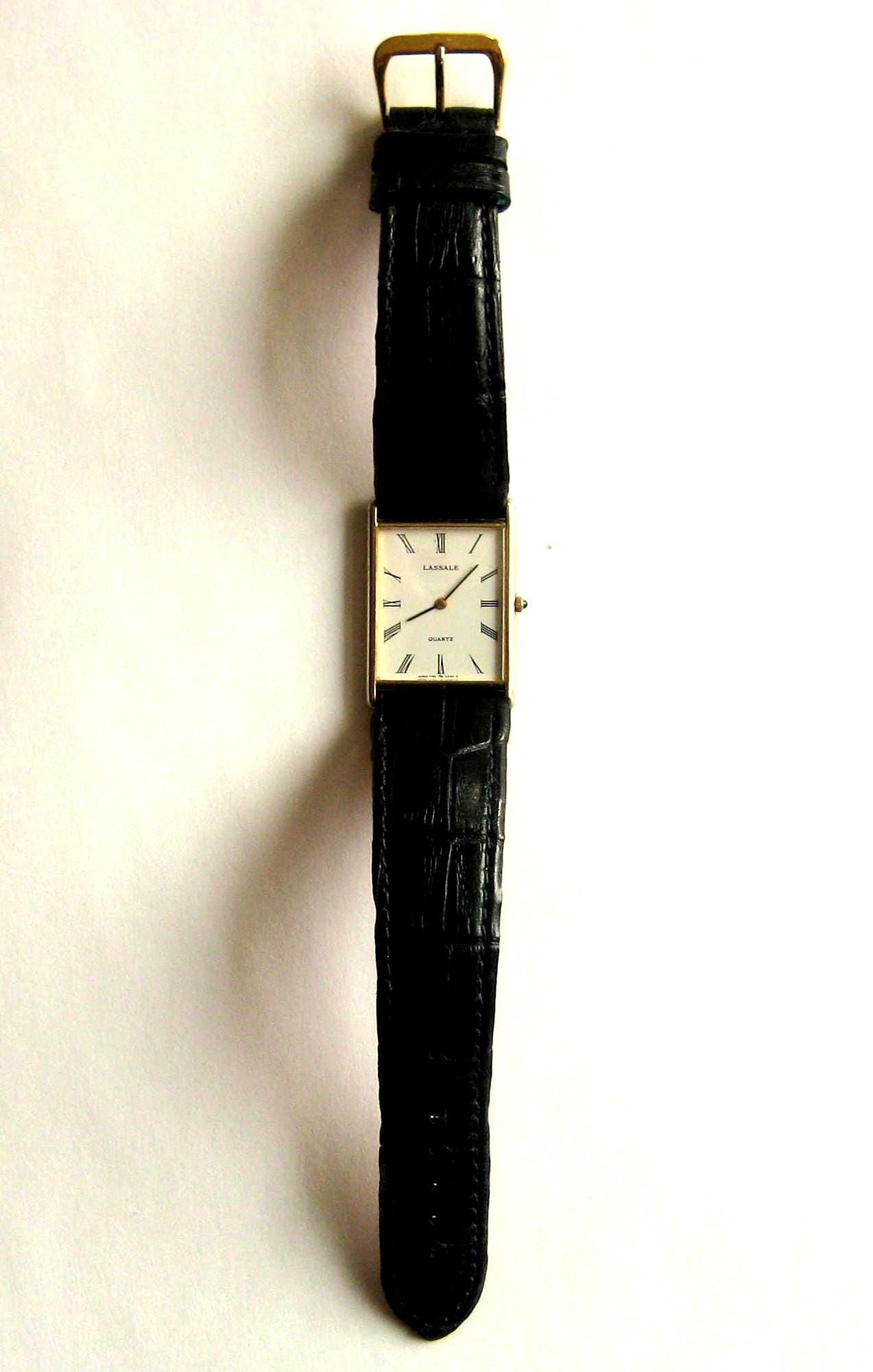 Vintage Lassale 7750 5439 Very Thin Luxury Quartz Men's Wrist