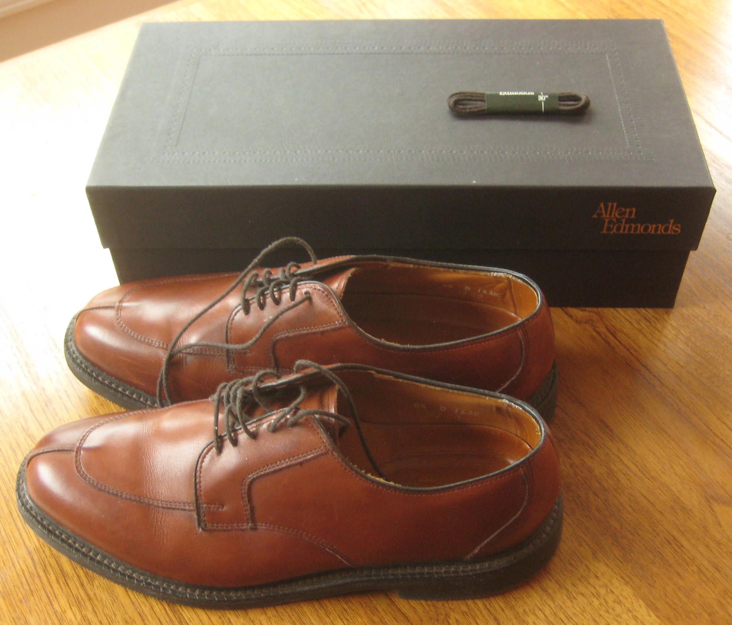 Allen Edmonds Ashton Mens Shoes 8.5D Chili Brown Split Toe 