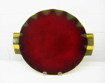 Carlton Ware Rouge Royale 12.25 inch Art Deco plate