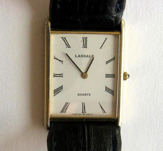 Vintage Lassale 7750 5439 Very Thin Luxury Quartz Men's Wrist