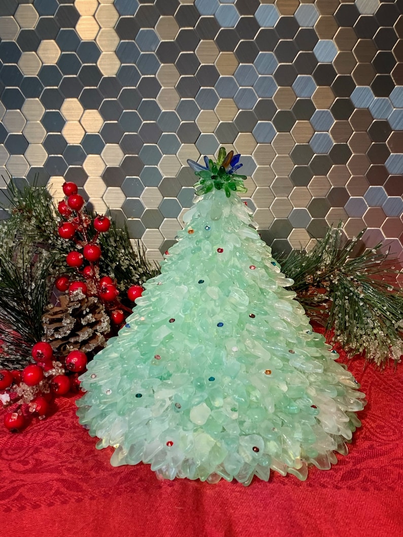 Sea Glass Christmas Tree Etsy