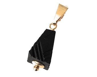 Real Azabache Pyramid Stone, Protection Pendants for Chains, Mal de Ojo, Azabache Pendant, Genuine Jet Stone Pyramid, Mal de Ojo Jewelry