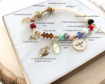 Whimsical Gifts Religious Silver 3-Piece Watch-Bracelet-Earrings Jewelry Set Whimsical Gifts Religious Silver 3-Piece Watch-Bracelet-Earrings Jewelry Set