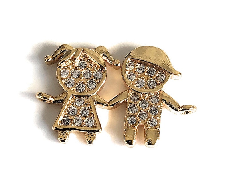 Boy and Girl Charm Bracelet Macrame Fashion Bracelet Etsy