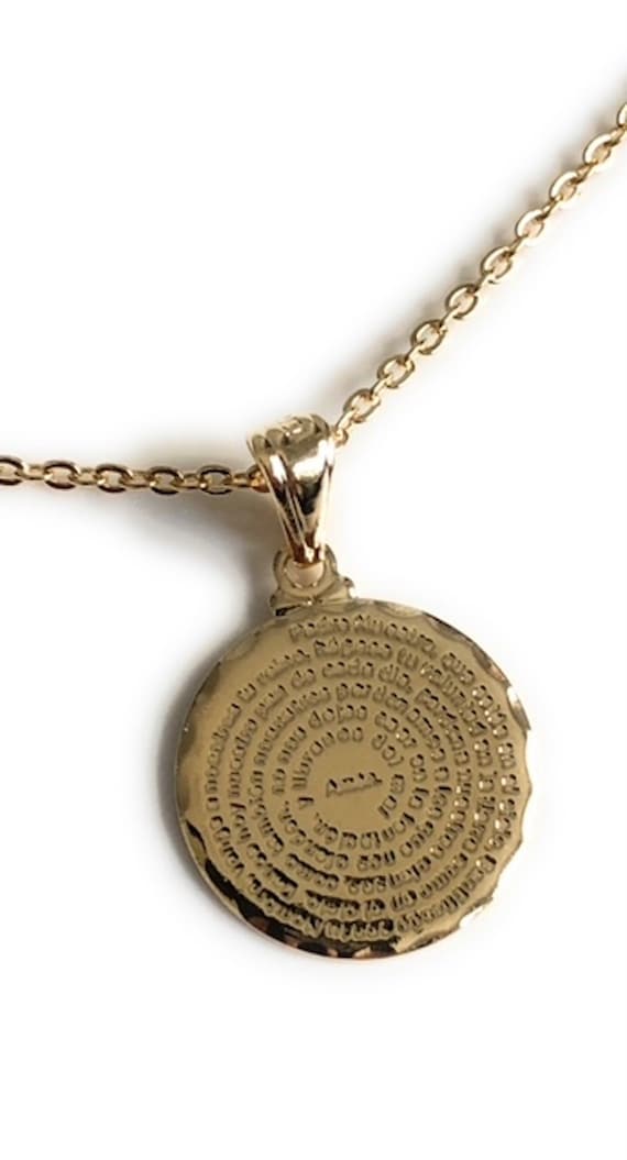 Catholic,Gold Filled,Padre Nuestro Charm,Our Father Prayer Charm,Fathers Prayer Charm,Religious Medals,Our Father Pendant,Catholic Pendant