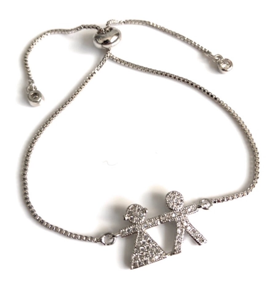 Boy and Girl Charm Bracelet Children Bracelet Adjustable One Etsy