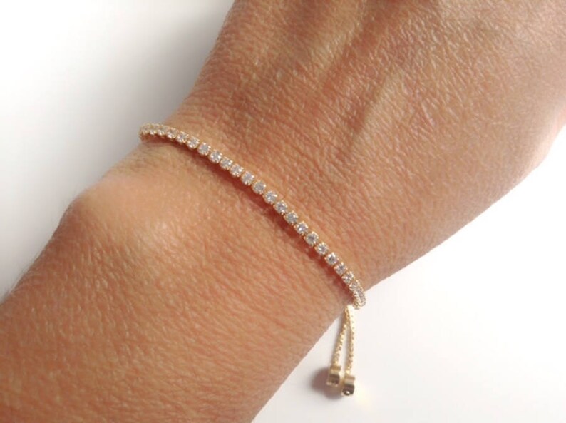 CZ Gold Bolo Bracelets for Women 18k Gold Plated Rhinestone Etsy India