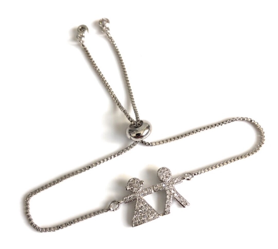 Boy and Girl Charm Bracelet Children Bracelet Adjustable One Etsy