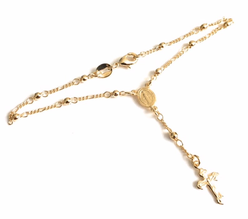 Gold Beaded Rosary