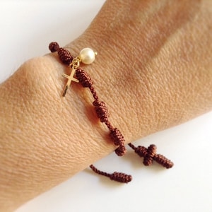First Communion Rosary, First Communion Favors, communion gift bracelet, Rosary Bracelet, Baptism, Confirmation, Primera comunion Decenario