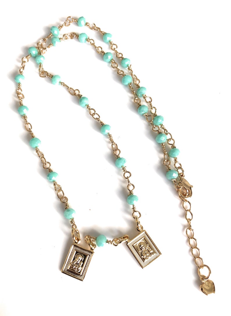 Catholic Jewelry Scapular Necklace Religious Jewelry Etsy