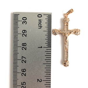 Gold Crucifix Pendant Necklace