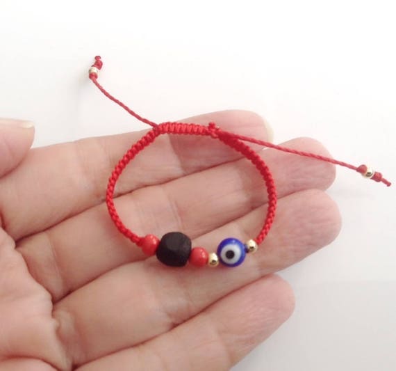 Pulsera para bebe genuino azabache y ojo para - Etsy