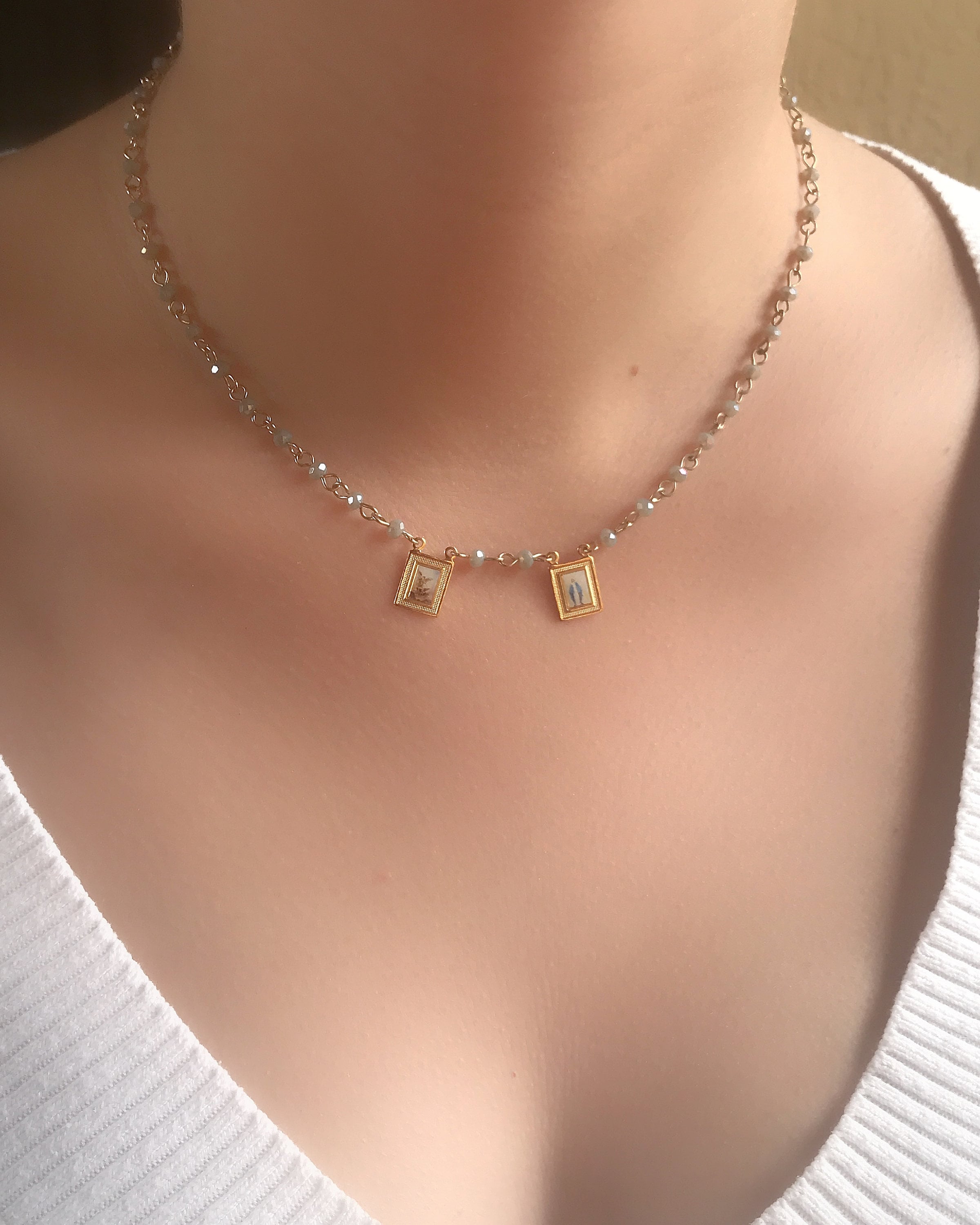 Catholic Scapular Necklace Religious Medals Necklace Etsy