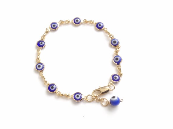 pulsera para mal de ojo de oro
