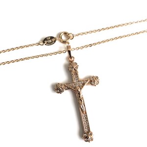 Shinny Gold Cross Necklace
