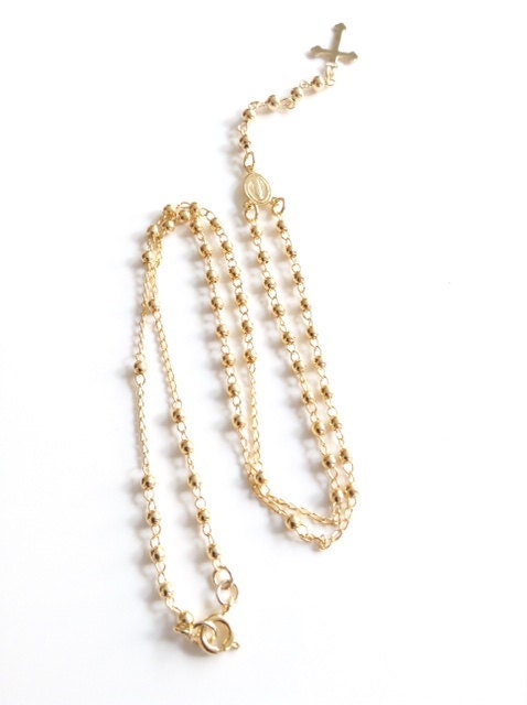 Dainty rosary necklace Clearance
