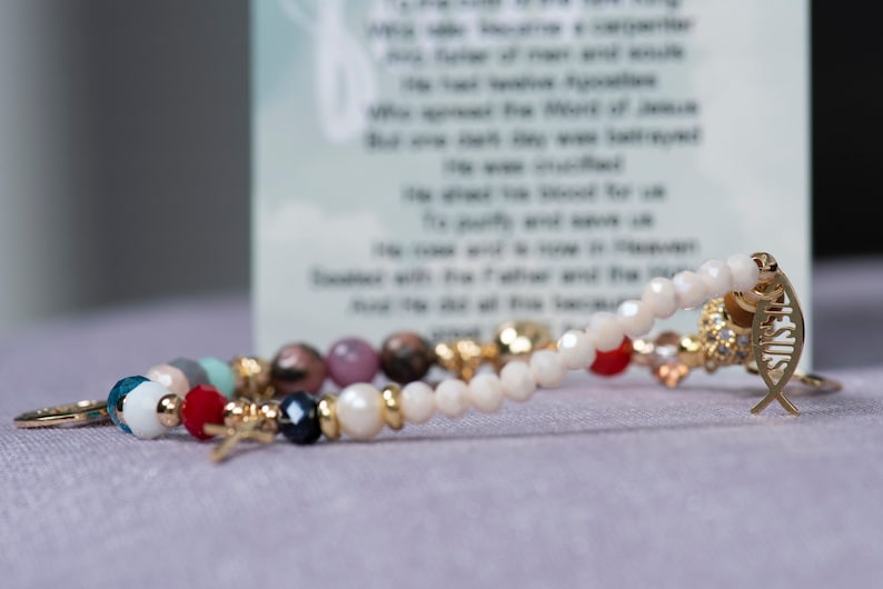 Catholic Beaded Handmade Bracelet for Women