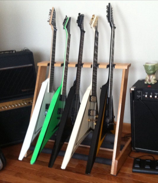 Brand New 5 Space Red Oak Guitar Stand Custom Built To Hold Jackson 5 Space Red Oak Guitar Stand Custom Built To Hold Jackson Randy Rhoads V S And Other Shaped Guitars