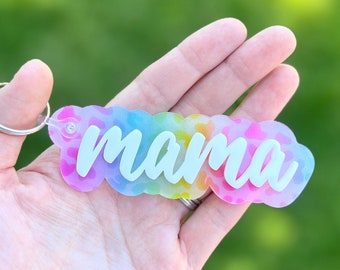 Acrylic Mama Keychain | Mama Keyring