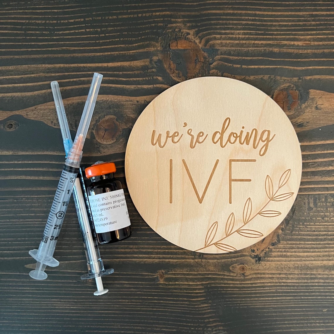 IVF Announcement Sign Our IVF Miracle Keepsake Infertility | Etsy
