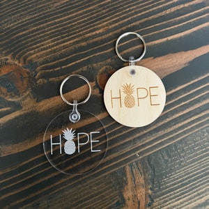 Pineapple keychain Infertility IVF gift Pregnancy after loss Infertility Warrior Hope image 2