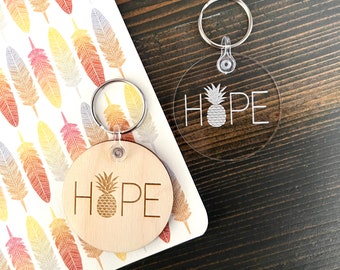 Pineapple keychain | Infertility IVF gift | Pregnancy after loss | Infertility Warrior | Hope