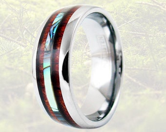 Opal & Abalone Rings