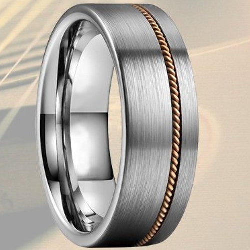 6mm Guitar String Ring Mens Wedding Band Guitar Ring Unique Etsy