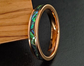 Opal & Abalone Rings