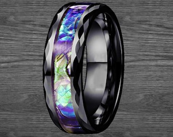 Opal & Abalone Rings