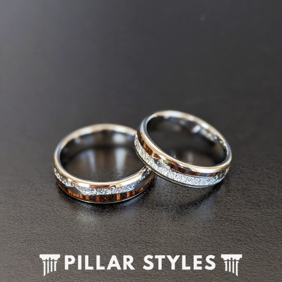 alianzas compromiso alianzas de bodas anillos anillos de pareja Anillos de titanio 6mm de amistad