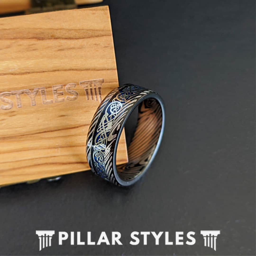Mens wedding bands best sale viking