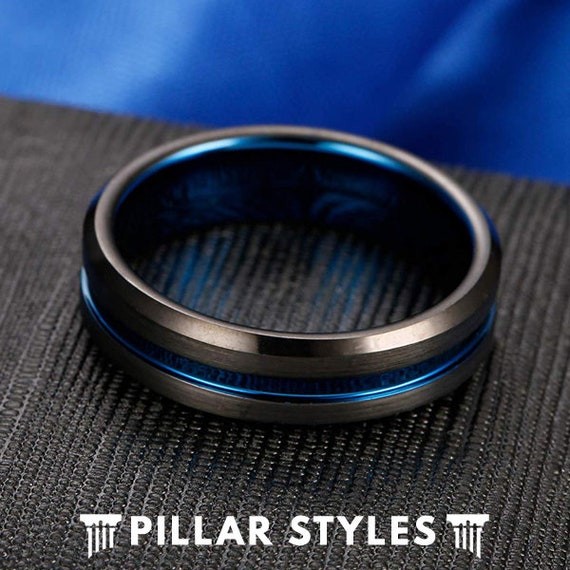Mens police wedding best sale bands