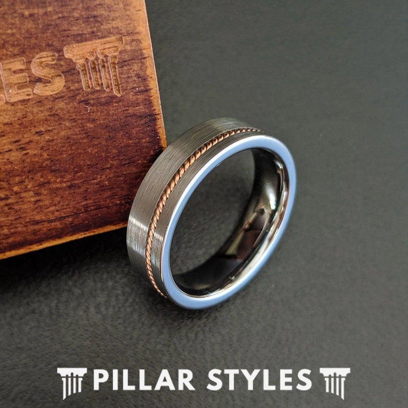 6mm Guitar String Ring Mens Wedding Band Guitar Ring Unique Etsy