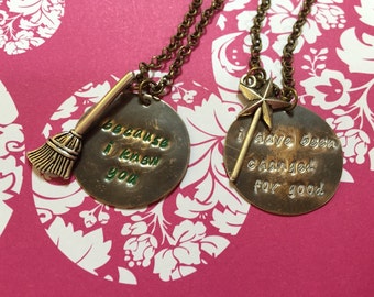 Wicked For Good friendship necklaces