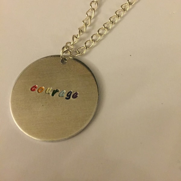 Glee 'Courage' necklace