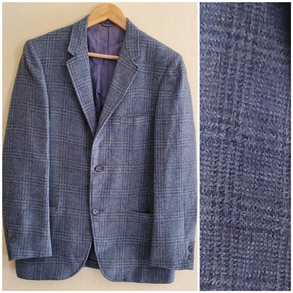 VINTAGE 60s MADISONAIRE Varsity-Town Wool Sport Coat Blazer Ivy League Style 38-40R