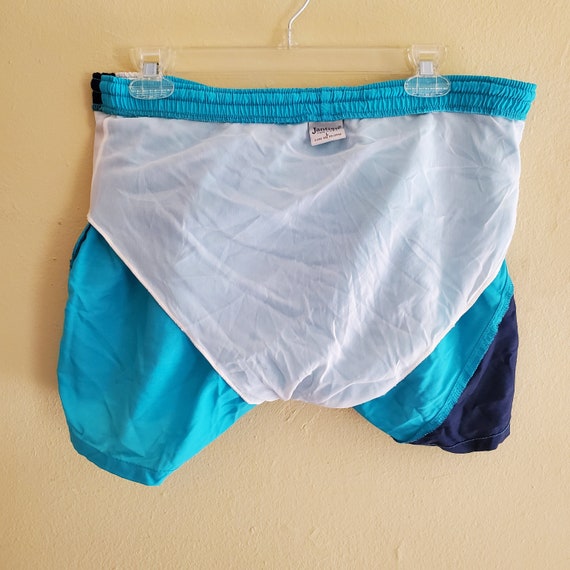 vintage Men's Jantzen Swim Trunks 80s Large L Mad… - image 8