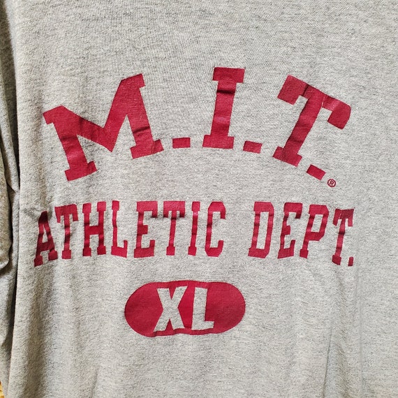 Vintage MIT Athletic Department T-shirt Champion Large L Heather 