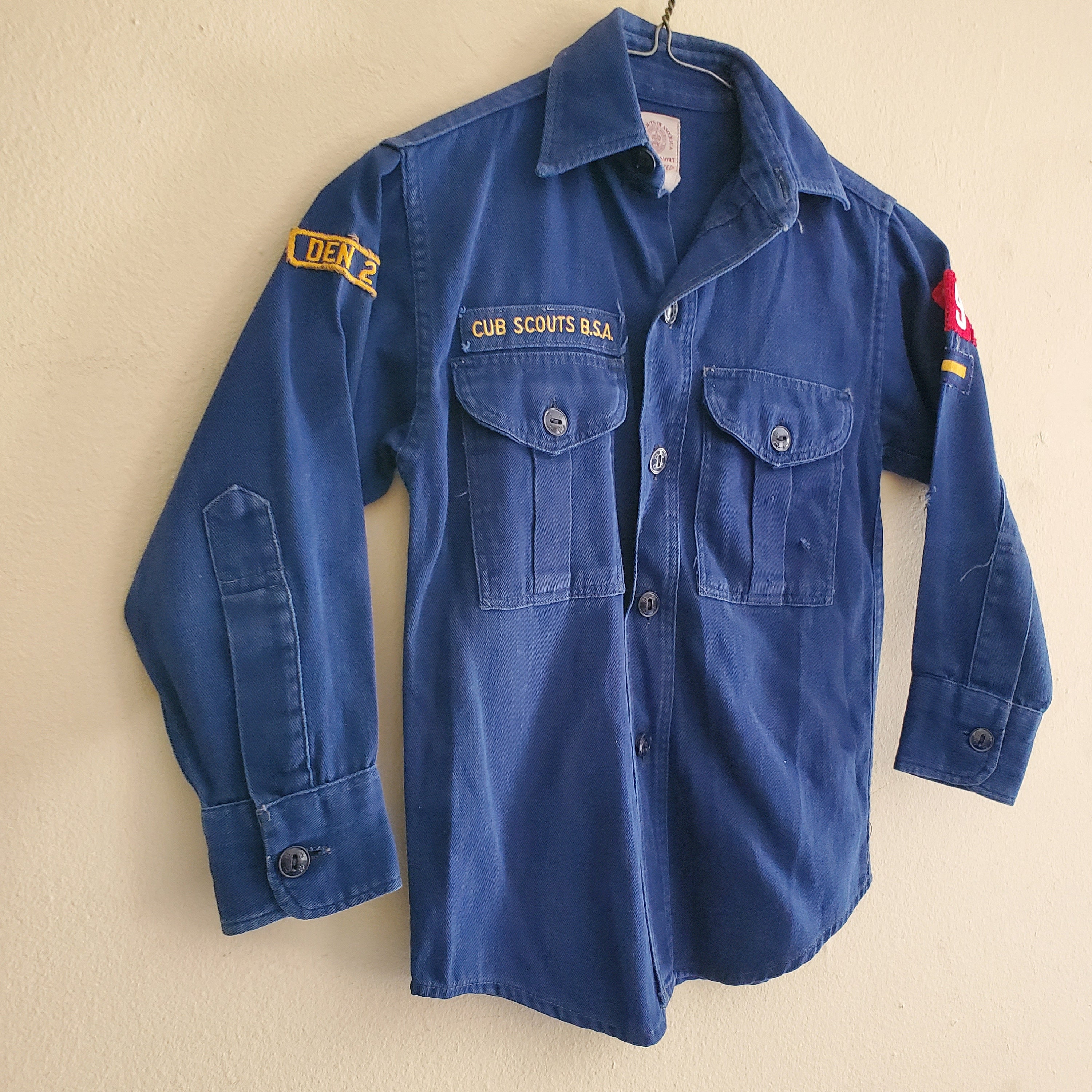 Vintage Boy Scouts of America Official Shirt BSA Kids Sanforized 