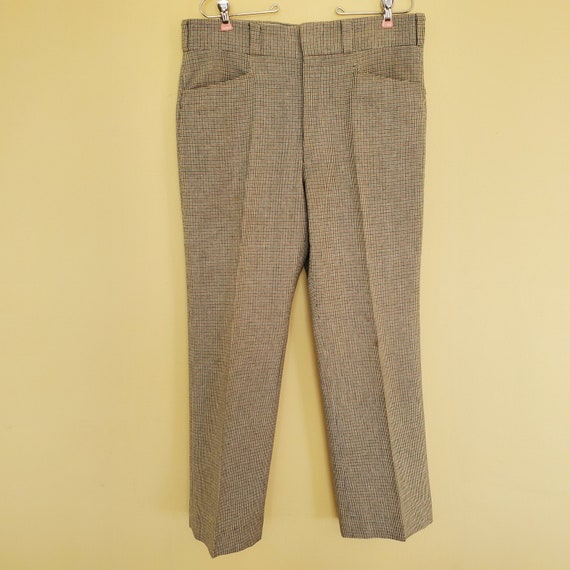 vintage Majer Slacks Houndstooth Golf Slacks Pants 70… - Gem